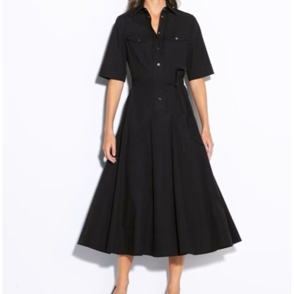 Tory Burch Shirt Dress with tap fold Sleeves
